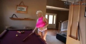 Huge Tits Fat Ass Claudia Marie Demonstrates Shooting Pool, Uanaelin