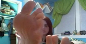 girl feet on web cam, chicagobeauty