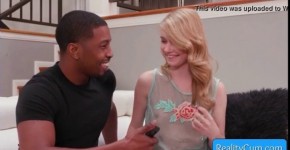 Sexy teen blonde cutie girl Hannah Hays seducing her black friend for a good fuck and for his massive black dick, seatore