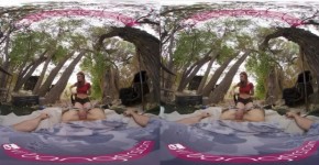 VR BANGERS Redhead Cosplayer Fucked in the Forest Jumanji XXX Parody VRPorn, ranging