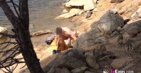 Redhead Jade Nymph, caught fucking by the lake!!, en1doned