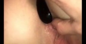 Teen Slut Cums with Anal Beads, Butt Plug, Vibrator on Snapchat Story, Shows Wet Pussy and Sexy Feet, suricss