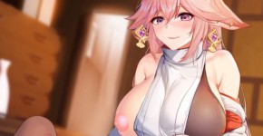 Rinhee 2022 april yae miko from genshin impact, nedou1li