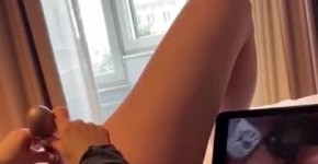 Swedish Girl Watching Porn and Masturbates, Loud Moaning Orgasm, anenofe