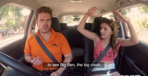 Petite euro publicly pounded from behind in taxi cab, Donkbbs