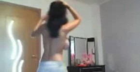 A Busty Caucasian Girl Going Wild In Front of the Webcam, baharam