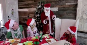 Family Sins On Christmas Day- Charlotte Sins, Summer Hart, Fithan