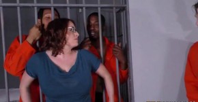 Busty Mom Maggie Green Takes Two BBCs in a Jail, Quoiaa