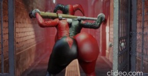 Harley Quinn shaking her bubble booty porn, rutofous