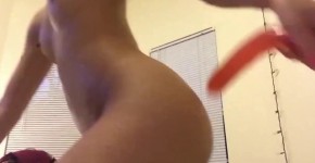 Bulging Her Stomach Out With Anal Dildo, whynotgirl