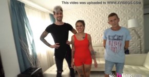 She has NO LIMITS! Anty teaches sex two a pair of inexperienced rookies, pern2er