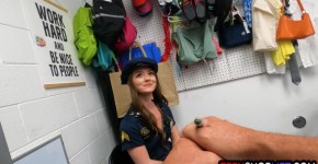 Teen cop shoplifter Mira Monroe gets busted with stolen wooden shoes, xdreamz93