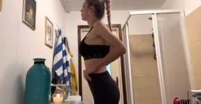 FAKE PERSONAL TRAINER PT.3 SHONA RIVER getting FUCKED hard by her personal trainer and gets CUM on her TITS, ushenes