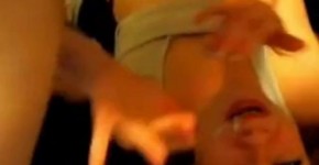 Pretty lass gets spunked and swallows cum on webcam, MilkySilky