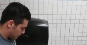 Cute Guy Jerking off and Cumming in Public Toilet, ittasiss