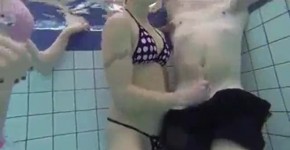 teen gives handjob and blowjob in public pool, Ianton1