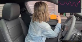 Serenity Cox The Public Drive Thru Orgasm with a Lush Remote Controlled Vibrator, gosia45biedro