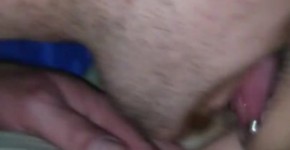 Dildo fucklicking my blonde tatted up wife's pussy amature homemade, Zenanda