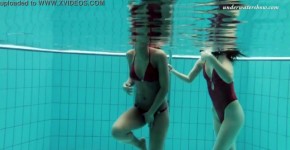 Markova and Zlata Oduvanchik swimming naked in the pool, ded11ito