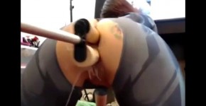 Double penetration with a fucking machine - big ass, kpotiapa