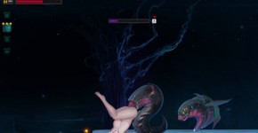 Dark Star: Tall blonde girl gets fucked by aliens with long hard cock full of alien cum to cum on girl's big ass | Hentai Games 