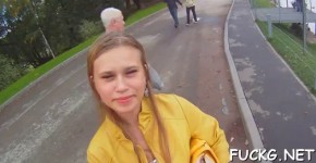 Guy picks up a teen slut Aprill and bangs her in his spy glasses, slutscomGo