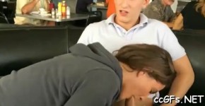 College teen Melanie takes penis deep in her insatiable mouth, Drivefuck