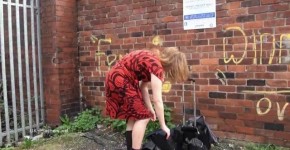 Longhaired redhead Jannas public masturbation and outdoor milf flashing the stre, Tur22632and
