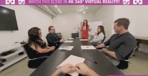VR Bangers Office fuck with horny busty boss Angela White, mosedot