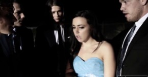 Teen faces her dates friends and caves under group pressure, sabrinahot