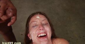 Bitch gets mouthfucked and ends covered in spunk, RyanSW33