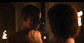 Curly Ebony NATHALIE EMMANUEL NUDE SEX SCENE FROM GAME OF THRONES, tattutad