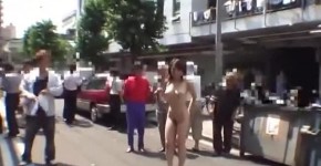 Japanese Woman Strips Naked on Street Full of Men - Shy ENF CMNF, ullant
