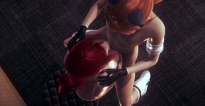 Fairy Tail Hentai 3D - Erza in a hotel room - Blowjob and fucked with creampie - Anime Manga Japanese, Ssanne