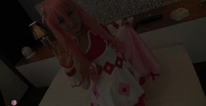 ãHentai CosplayãA cute girl in a pink angel costume is come with vibrator and my dick! - Intro, itidat