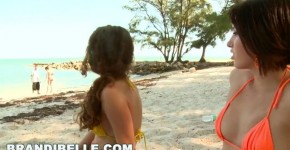 BRANDI BELLE - At The Beach With My Friends Katie Michaels and Elena Cole, The Evan Woods Shows Up, Wilbu2r