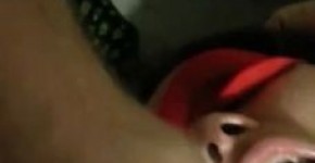 Fat girl sucking dick with his eyes closed Cumming in blindfolded wifes mouth, doshirak