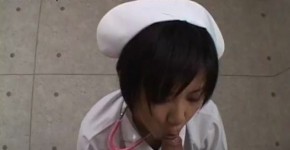 Asian nurse is sucking and titty fucking the cock, Viliese