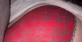 My red plaid panties, ore333dedo