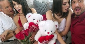 DaughterSwap - Valentines Day Orgy With Stepdaughters, teamskeet