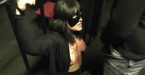 Sex slave wife gangbanged by plenty of men in a dungeon club, Helenary