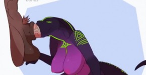 Snakegirl Sucks a Huge Horse Cock - Animation, itendes