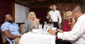 Waiter Gets Served a Nina Kayy's Big Round Ass, Brazzers