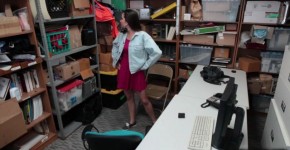 Busted Brunette Karlee Grey eats that LP Officers big cock, Poniantomuchos