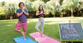 Hot latina chick Victoria June yoga fuck, yiseds