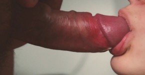 Slow motion. Close up blowjob from teen. Oral creampie, Ianton1