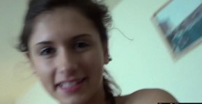 Amazing homemade sex with sensual brunette in my bed, Yanner