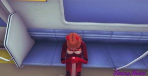 Evangelion Hentai 3D - Shinji handjob blowjob and fucks Asuka in a Train - Anime Manga Japanese Porn, Triana
