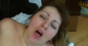 Chubby wife with huge boobs gets her hairy snatch nailed, Se3bastian