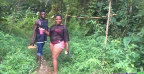 Village outdoor the king's wife caught fucking the popular pornstar in the river BBW Patricia 9ja and bang king empire, atowen